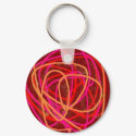 red stuff keychain