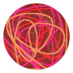 red stuff round sticker