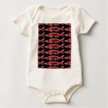 red sturgeons baby bodysuit