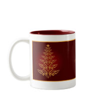 Red Stylish Christmas Tree Mug