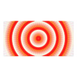red sun mandala picture card