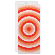 red sun mandala rack card design