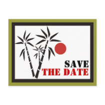 Red Sun Save The Date Postcards