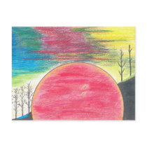 Red Sun Sinking Postcards