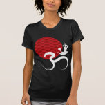 Red Sun Yoga Spiritual Indian Meditate Om Ohm Logo Tee Shirts