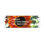 Red Sunflowers Mailing Label