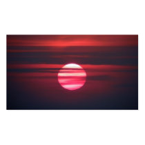 Red Sunset Business Card