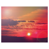 Red sunset custom flyer