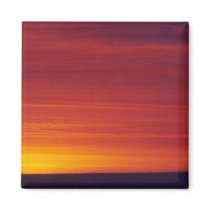 Red Sunset Photo magnets