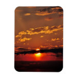Red Sunset Photo Premium Magnet magnets