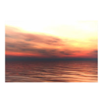 Red Sunset Poster posters