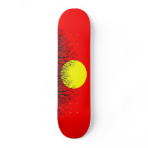 Red Sunset Skateboard