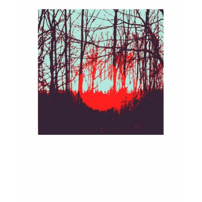 Red Sunset Tshirt by naturalmystic
