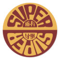 Red Super Hi-Fi Sticker
