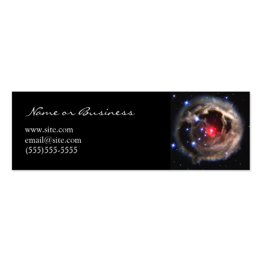 Red Supergiant Profile Card Business Card Template (front side)