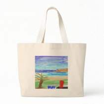 Red Surfboard on Kaanapali Beach, Hawaii bags by TamarMag Red Surfboard on Kaanapali Beach, Hawaii bags