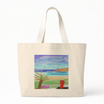 Red Surfboard on Kaanapali beach, Maui bags by TamarMag Red Surfboard on Kaanapali beach, Maui bags