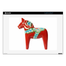 Red Swedish Dala Horse Laptop Skins