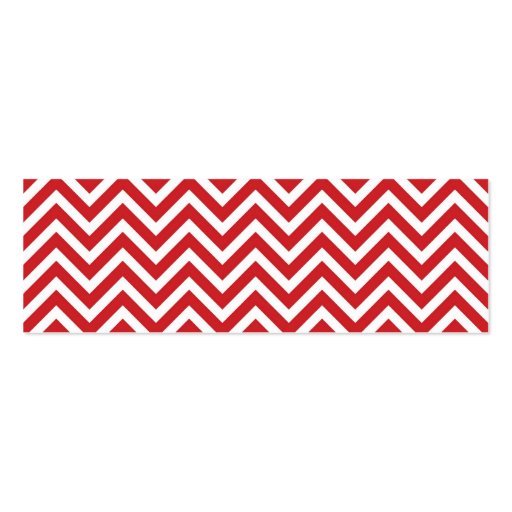 Red Sweet Heart & Chevron Gift Tags Business Card (back side)