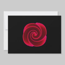 Red Swirl Flower invitations