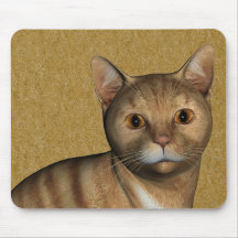 Red Tabby Cat Mousepad
