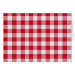 red table cloth cards