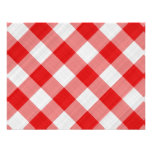 red table cloth custom invites