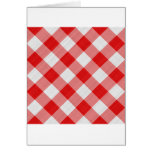red table cloth greeting cards