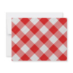 red table cloth custom invites
