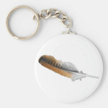 Red-tail Hawk feather Key Chain