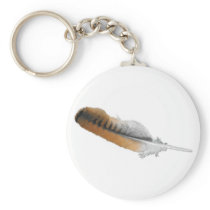 Red-tail Hawk feather Key Chain