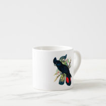 Red tailed, Black (Banksian) Cockatoos. Espresso Cups