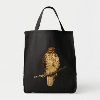 Red Tailed Hawk Canvas Bag