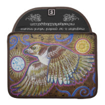 Red Tailed Hawk + Chrysanthemum Mandala macbook sleeves