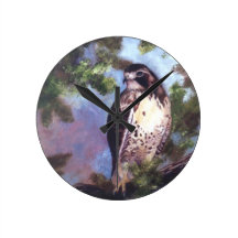 Red Tailed Hawk Clock