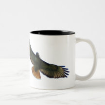 RED TAILED HAWK FLYING MUG