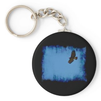 Red Tailed Hawk in Flight Key Chains