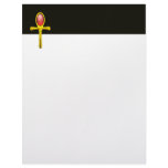 RED TALISMAN ruby bright black yellow Letterhead Template