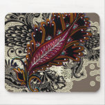 Red Tapestry Mouse Pads