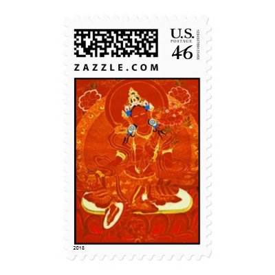 Red Tara Stamp by rainbowdharma