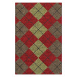 red tartan knitwork pattern stationery