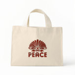 Red Tattoo Peace Art Bag