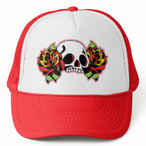 red tattoo skull hats by thecuteinstitute red tattoo skull hats