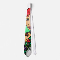 red tattooed pin up ties by Chocolate_honeybee red tattooed pin up ties