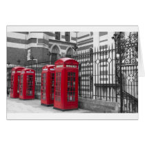 Red Telephone boxes Greeting Cards