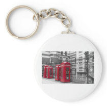 Red Telephone boxes Keychain