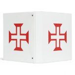 Red Templar Cross 3 Ring Binder