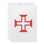 Red Templar Cross Custom Invitation