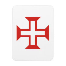 Red Templar Cross Magnets