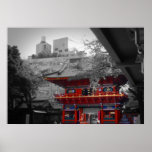 Red Temple Print